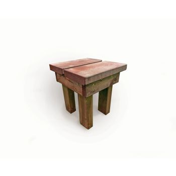Valley Classic Foot Stool - Timber - L30 x W30 x H30 cm - Fully Assembled