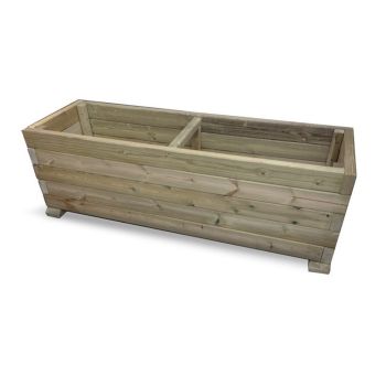Multi Pack of 3 - Super Heavy Duty Veg Trough Planter - Timber - L60 x W180 x H50 cm - Fully Assembled