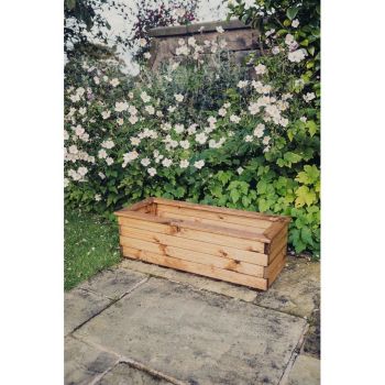 Multi Pack of 2 - Valley Trough Large - Timber Garden Planter - L39 x W100 x H32 cm