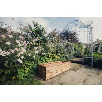 Valley Trough XL - Timber - L39 x W120 x H32 cm - Garden Planter - Fully Assembled