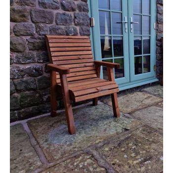 Valley Chair - Timber - L73 x W64 x H95 cm - Garden Furniture - Minimal Assembly Required