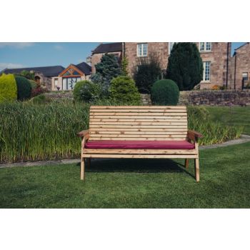 Valley 3 Seat Bench - Timber - L73 x W163 x H95 cm - Garden Furniture - Fully Assembly