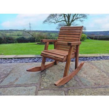 Valley Rocking Chair - Timber - L120 x W63 x H95 cm - Garden Furniture - Partially Assembled