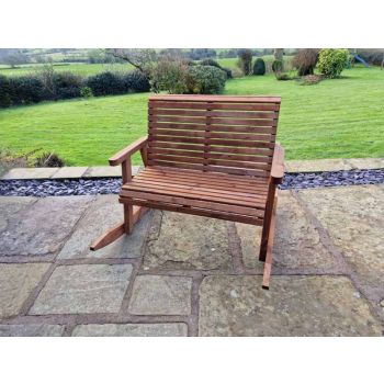 Valley Rocking Bench - Timber - L120 x W113 x H95 cm - Garden Furniture - Partially Assembled