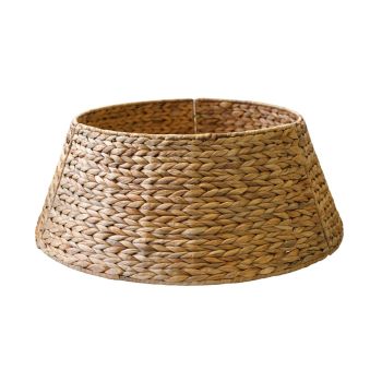 Foldable Round Tree Skirt - Water Hycainth - L72 x W72 x H26 cm - Natural