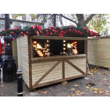 6m x 2.4m Standard Connecting Chalets - Timber - L282 x W660 x H262 cm - Minimal Assembly Required