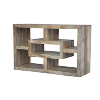 Yoga Straight TV Unit - Mango Wood - L40 x W110 x H70 cm - Light Finish